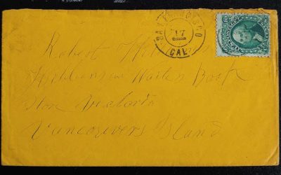 Incoming 10c San Francisco Cover to R. Williams Hibben’s Book Store