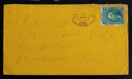 Incoming 10c San Francisco Cover to R. Williams Hibben’s Book Store