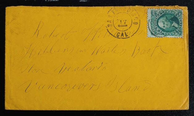 Incoming 10c San Francisco Cover to R. Williams Hibben’s Book Store