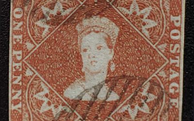 Nova Scotia #1 Fine Used 1853 1d Queen Victoria