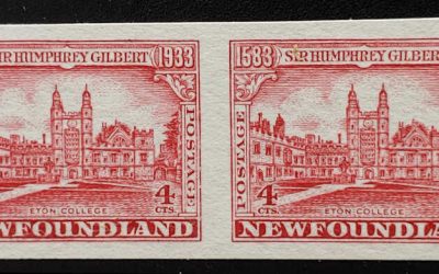 Newfoundland #215a VF Unu 1933 4c Imperf Pair