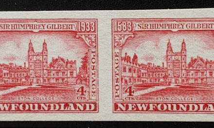 Newfoundland #215a VF Unu 1933 4c Imperf Pair