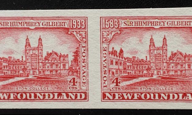 Newfoundland #215a VF Unu 1933 4c Imperf Pair