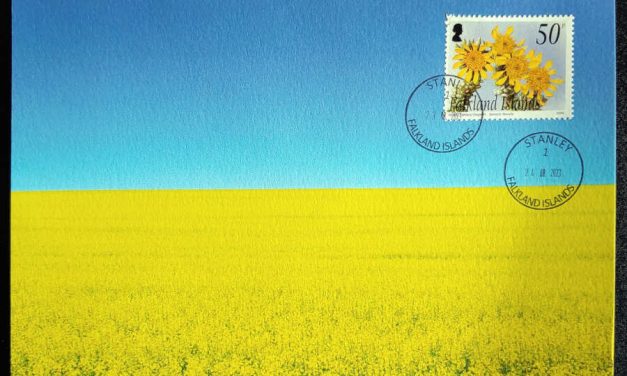 Falkland Islands 24 Aug 2023 Ukraine Support Maxicard #1/2*