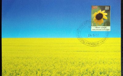 India 24 Aug 2023 Ukraine Support Maxicard #1/2 (only one offered)*
