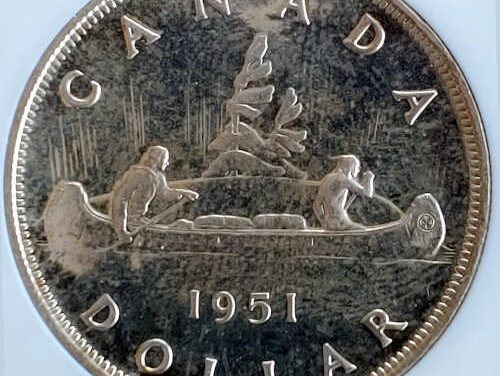 Canada NGC PL66 1951 George VI Silver Dollar