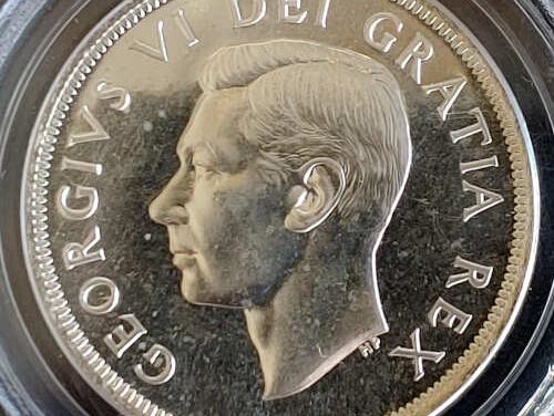 Canada PCGS PL65 1949 George VI Silver Dollar