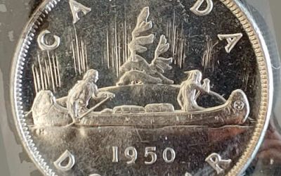 Canada ICCS MS64 1950 George VI Arnprior Silver Dollar