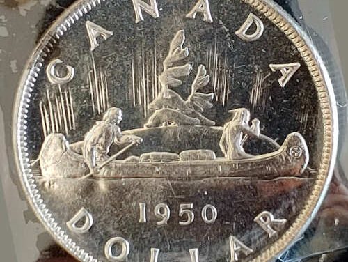 Canada ICCS MS64 1950 George VI Arnprior Silver Dollar