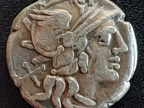 C. Renius 138 BC Roman Republic Silver Denarius w/ Roma