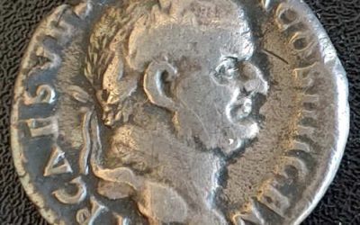 Vespasian 69-79 AD 3.27g Silver Denarius w/ clasped hands