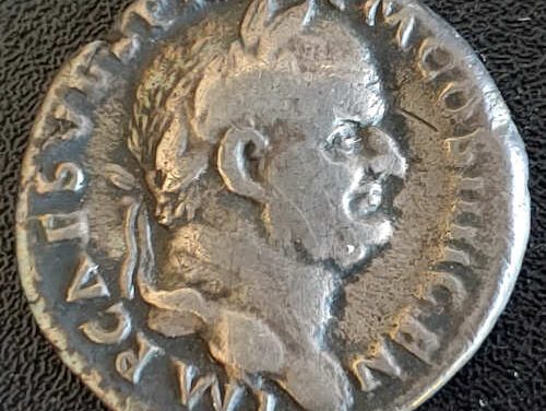 Vespasian 69-79 AD 3.27g Silver Denarius w/ clasped hands
