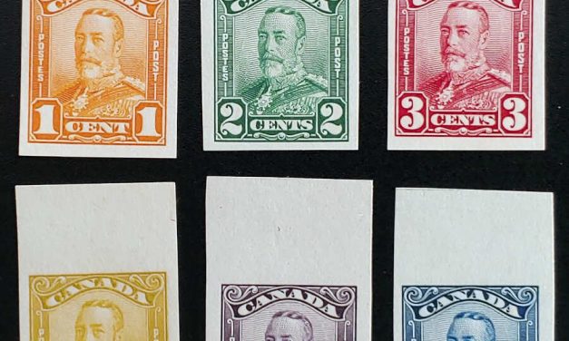 Canada #149P-154P VF 1928 George V Plate Proofs (6)