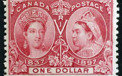 Canada #61 Fine Mint 1897 $1 Jubilee