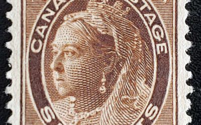 Canada #71 VF Mint 1897 6c QV Maple Leaf