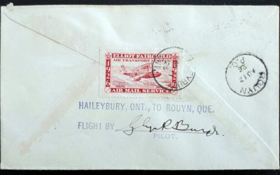 Elliot Fairchild #CL10b 11 Aug 1926 27c Pilot-signed Dot Variety FFC