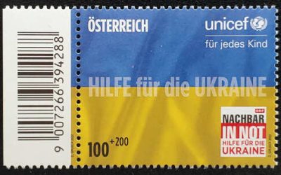 Austria VFNH 2022 Help for Ukraine Semipostal*