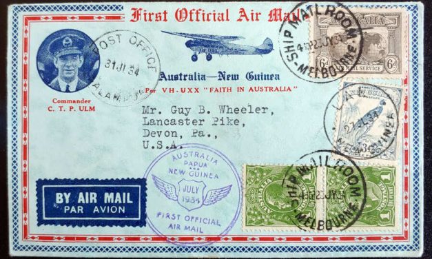 Australia 23 Jul 1934 mixed franked Dual First Flight Cover