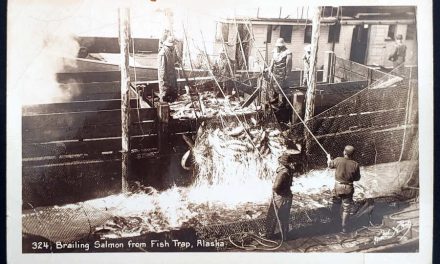 Alaska #C25 22 Feb 1943 6c Salmon Real Photo Postcard