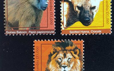 Gambia #36736-3738 VFNH 2017 High Val Animals trio