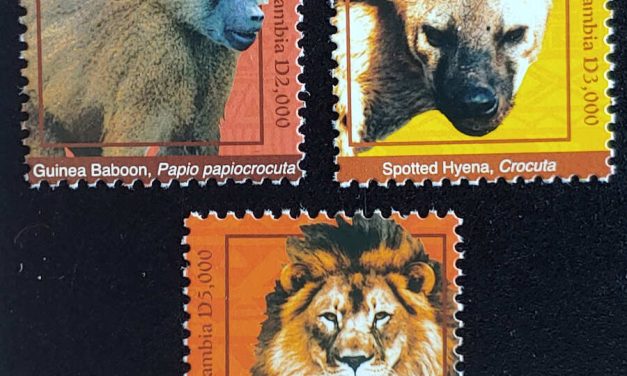 Gambia #36736-3738 VFNH 2017 High Val Animals trio