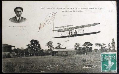 Wilbur Wright 27 Jul 1909 5c Aviation Postcard