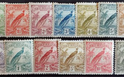 New Guinea #18-30 F/VF Mint 1931 Bird of Paradise Set (13)