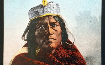 Pueblo Indian Unu Edward Mitchell colour Postcard