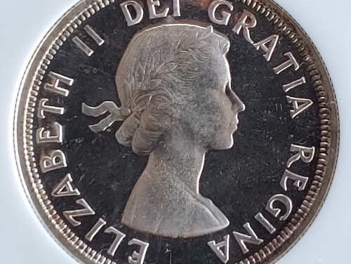 Canada NGCX PL66 1954 QEII heavy cameo Silver $1