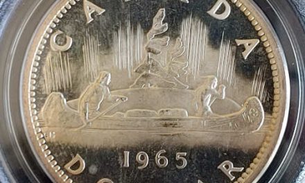 Canada PCGS PL66 1965 Large Beads Heavy Cameo QEII Silver $1