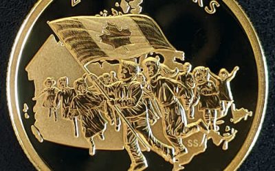 Canada Proof 1990 Flag 1/2oz $200 Gold .505oz AGW