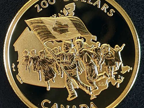 Canada Proof 1990 Flag 1/2oz $200 Gold .505oz AGW