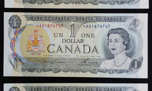 Canada #BC46aA 3 consecutive Gem Unc 1973 Prefix *AA $1 Bills