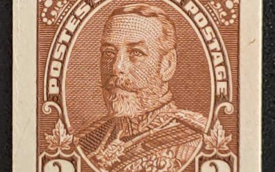 Canada #218P VF 1935 2c George V Plate Proof, 800 made