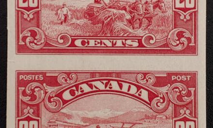 Canada #157a VFNH 1929 20c Imperforate Pair, 250 made