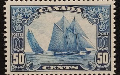 Canada #158 F/VF Never Hinged 1929 50c Bluenose