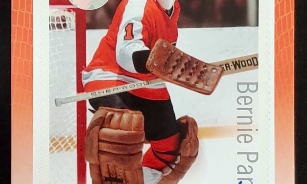 Bernie Parent signed #2877i VFNH 2015 $1.80 Stamp Card