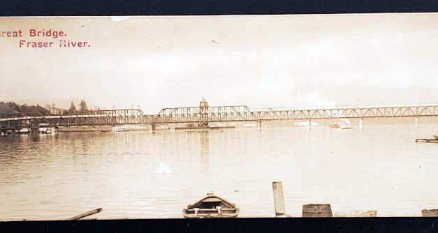 The Great Bridge Fraser River Unu Timms Bookmark Postcard