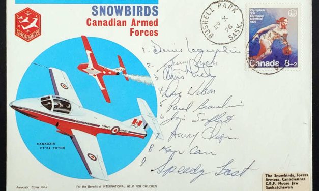 Canada #B10 29 Oct 1976 Snowbirds signed Flight Cover #166/575