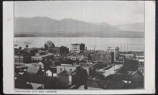 Vancouver City and Harbour unmailed Thomson Stnry Postcard to N.B.