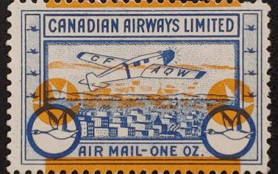 Canadian Airways #CL51e Fine+ Mint 1932 10c Shift Variety