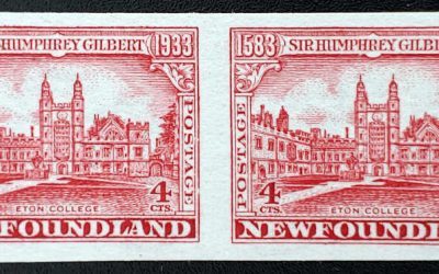 Newfoundland #215a VFNH 1933 4c Imperf Pair issued