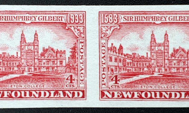Newfoundland #215a VFNH 1933 4c Imperf Pair issued