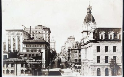 Granville St., Vancouver, B.C. Unu GS Real Photo Postcard
