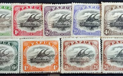 Papua #41-48a F/VF Mint 1910/11 Set (9)