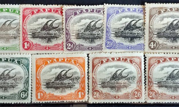 Papua #41-48a F/VF Mint 1910/11 Set (9)