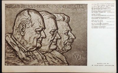 Palestine 11 Apr 1945 Threefold Cord Tel Aviv Postcard