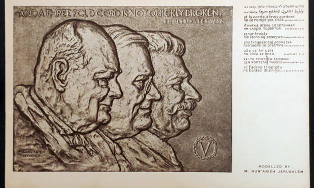 Palestine 11 Apr 1945 Threefold Cord Tel Aviv Postcard