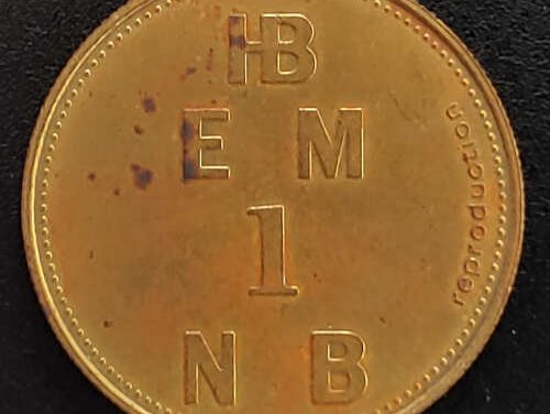 H.B.C./East Main Reproduction Brass Token trio, only 500 made
