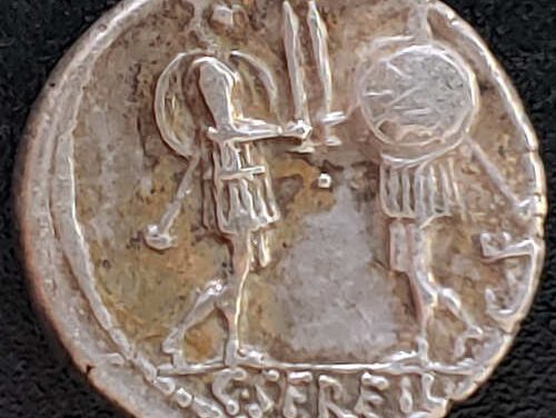 C. Servilius C.F. 50BC 4.16g Roman Republic Silver Denarius